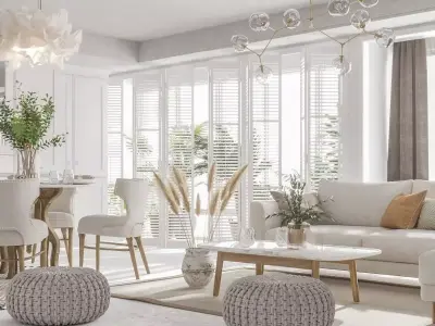 CA - Scandinavian interior scene 3D model