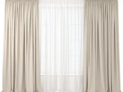 Curtains 46 3D model