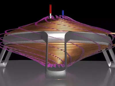 Electro Magnetic Induction Heater - Steam Engine  - Concept 3D model