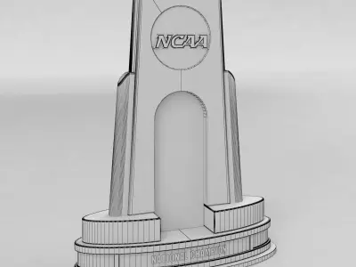 NCAA National Basketball Championship Trophy 3D model