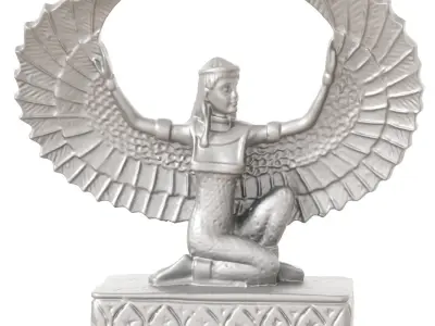 Egyptian figurine Goddess Isis 3D model