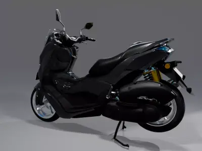 Yamaha N-max Neo turbo  Low-poly 3D model