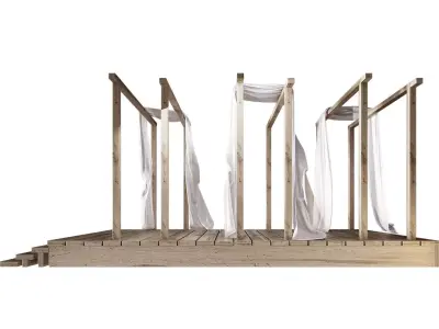Wedding pergola 3D model