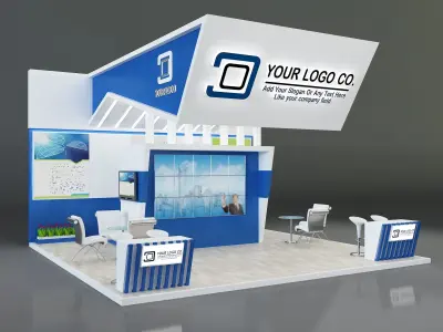  Booth Exhibition Stand a642 3D model