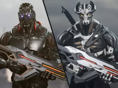 Cuber Ninja Robot Sci fi 3D Model Collection