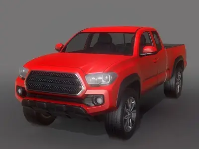 Pick-up Truck Game Ready Low-poly 3D model