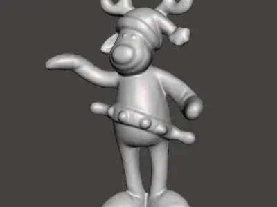 RUDOLPH REINDEER COCA COLA CHRISTMAS PROMOTIONAL FIGURE ORNAMENT 3D print model