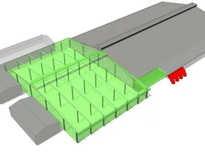 Warehouse in 3 options 3D model