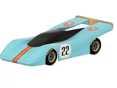 Porsche 917K RC Car Shell - Precision 3D Model 3D print model