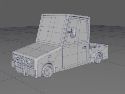 Cartoon Car Free 3D model by zarylbekkanatbek