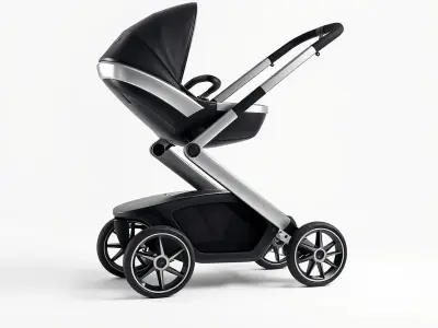 Futuristic Smart Stroller model pack Low-poly 3D model
