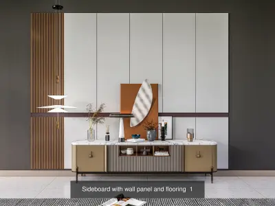 Sideboards paired with wall panel Collection No 2 of 16  models