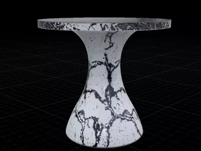 Luxury Marbel Table Modern Interior Furniture 3D Model Low-poly 3D model