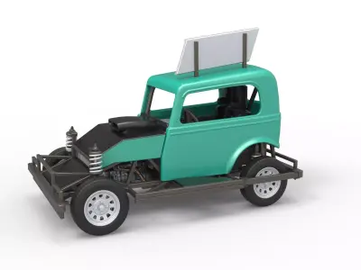 New Zealand Ministock car Scale 1 to 25 3D print model