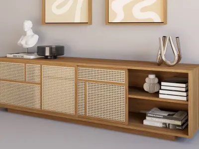 Design House Stockholm Air Sideboard Low 3D model
