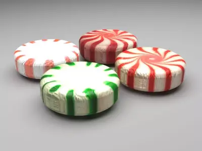 Peppermint Candies Set 3D model