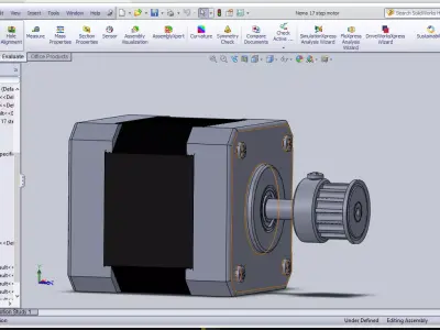 nema 17 step motor 3D model