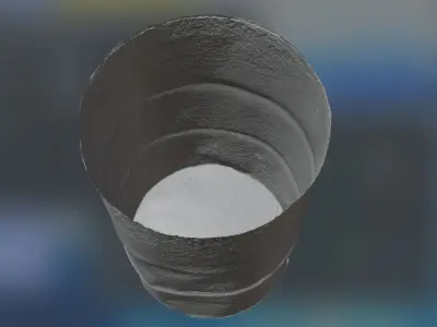 Rusty Old Oil Barrel 3D model