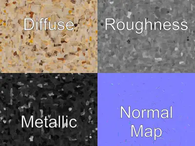 Symmetrical Stone Mosque Architecture model pack Low-poly 3D model