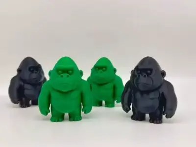 gorilla sculpture design decoration home 3D print model