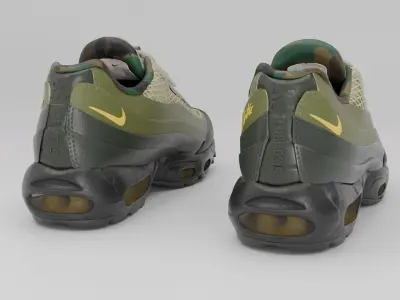 Corteiz x Nike Air Max 95 Sequoia 3D model