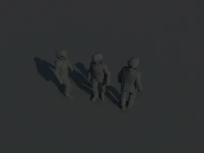 humanoid robot 25mm Free 3D print model