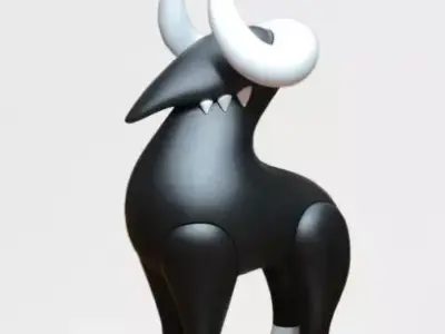 Goat Creature Sculpture Figure Fan Art Toy  3D print model