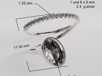 spiral ring 3D print model