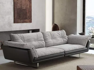 Mid Century interior scene 3D model