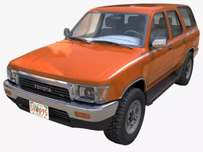 1990 Toyota 4Runner Low-poly 3D model
