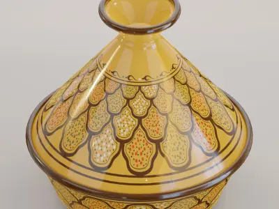  Tunisian tajine 3D model