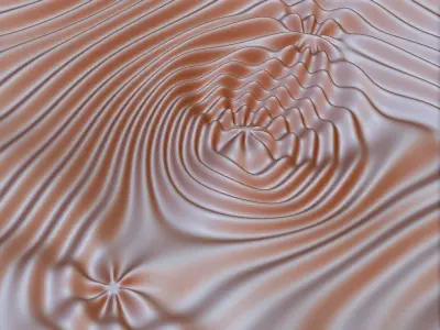 Flow 6371 wavy 3D relief for CNC milling 3D print model