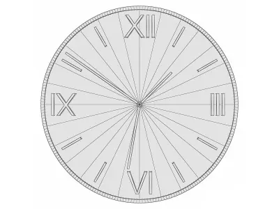 Wall Clock GZ-C1006 3D model