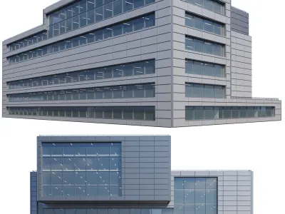 Concept 3D Modern Architectural Building Models 002 3D model