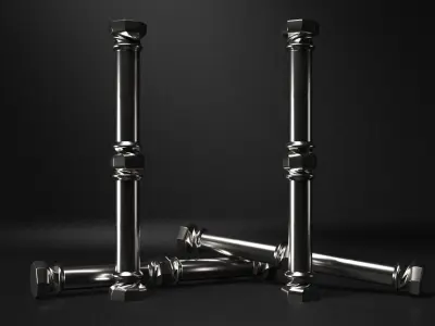 Column - Casa Batllo main room - Gaudi 3D model