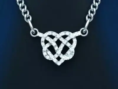Heart Pendant For Woman and Men for Couple  3D print model