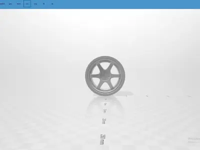 hot wheels rim volk racing TE37 Free 3D print model
