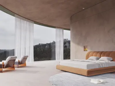 Bedroom interior scenes  3D model