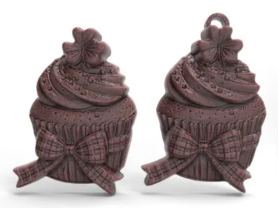 st patrick day cup cake decor  3D print model