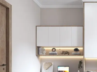 tatami Modern bedroom 3D model