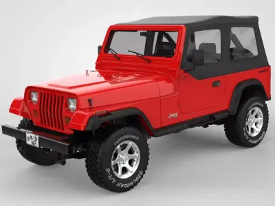 Jeep Wrangler YJ 1987 3D model