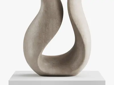 Abstract sculpture by Klaus W Rieck  Giro 3D model