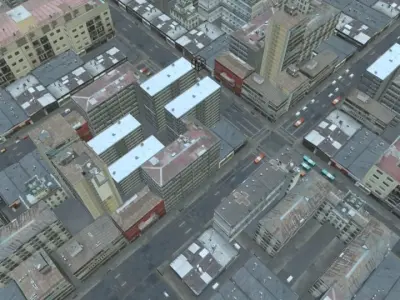 City low poly Free low-poly 3D model