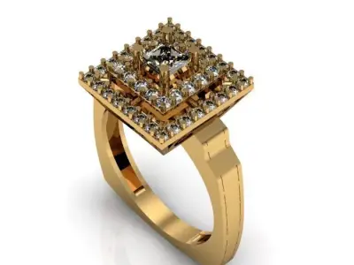 princess ring 3D print model