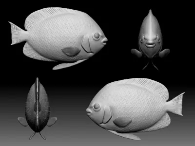 Sea fish 3D print model