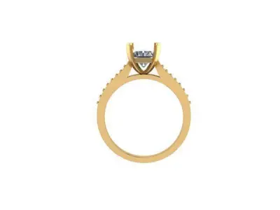 Engagement ring  3D print model 11