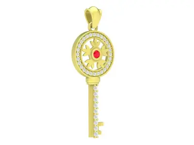 Luxury Key Pendant 3D Model 3901 3D print model