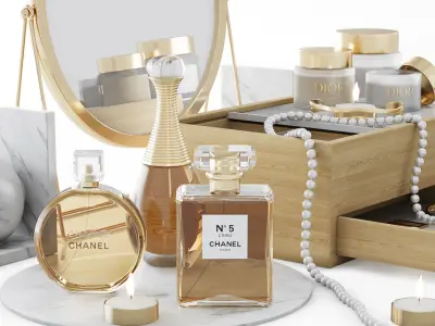 Jewelry box set 3D model