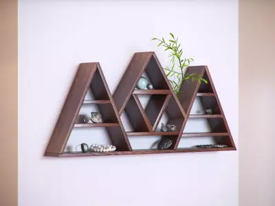 Triangular shelf HG2 3D model