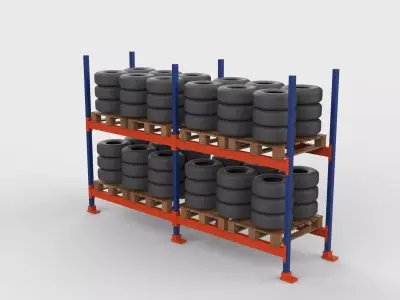  tire storage rack  3D model